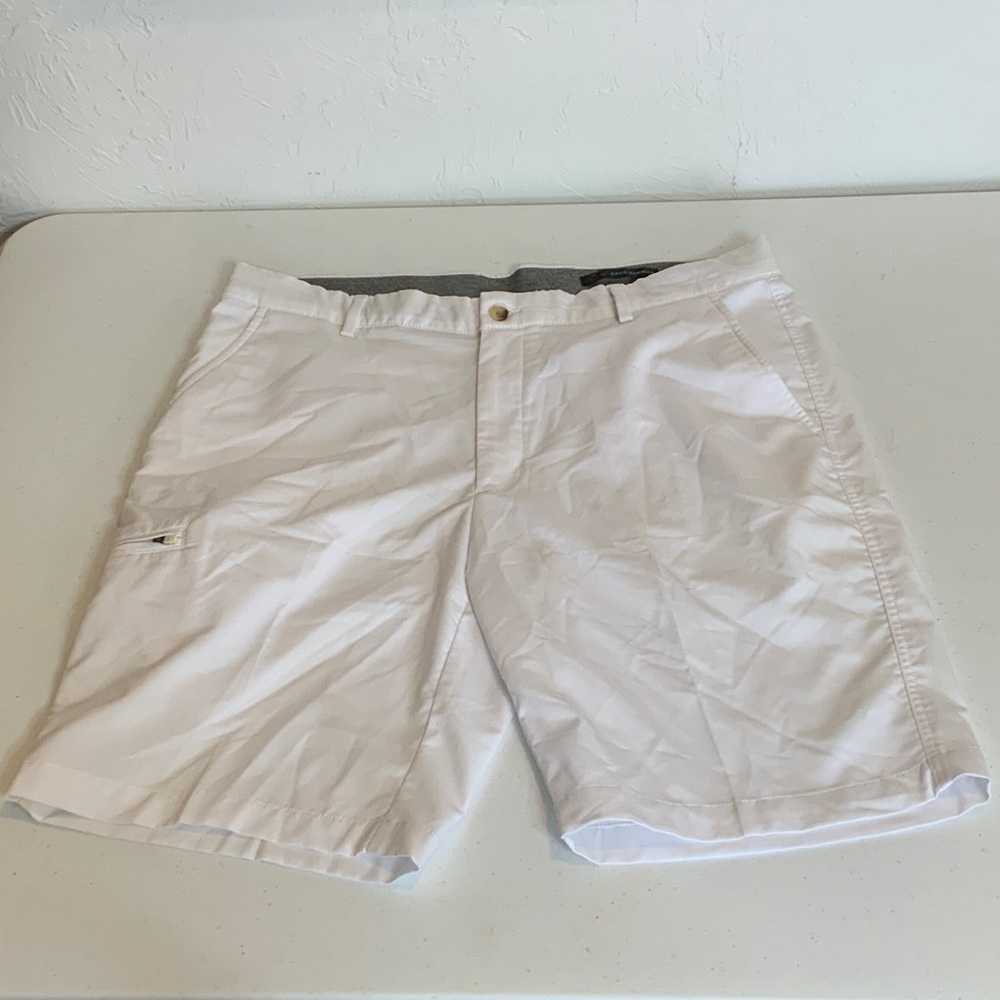 Greg Norman Collection White Flat Front Men's Shorts